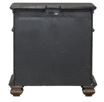 Liberty Furniture Carlisle Court Bedside Chest with Charging Station in Chestnut with Dusty Wax - Furniture 4 Less (Jacksonville, NC)