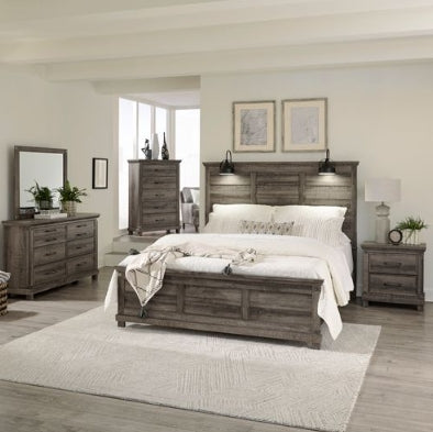 Liberty Furniture Lakeside Haven Queen Panel Bed in Brownstone - Furniture 4 Less (Jacksonville, NC)