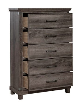 Liberty Furniture Lakeside Haven 5 Drawer Chest in Brownstone - Furniture 4 Less (Jacksonville, NC)