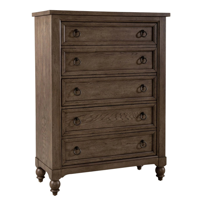 Americana Farmhouse Shelter Bed, Dresser & Mirror, Chest image