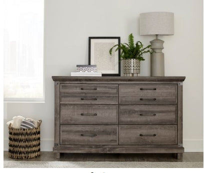 Liberty Furniture Lakeside Haven 6 Drawer Dresser in Brownstone - Furniture 4 Less (Jacksonville, NC)