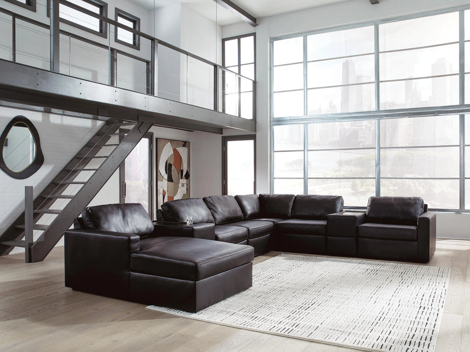Modmax II Sectional with Chaise and Storage Consoles
