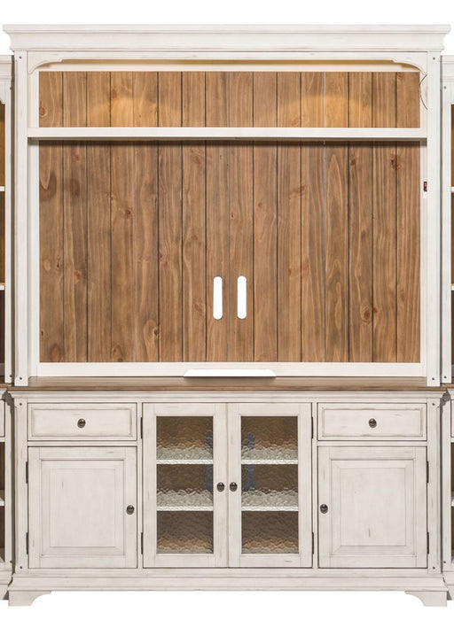 Liberty Morgan Creek 68" Entertainment TV Stand with Hutch in Antique White image