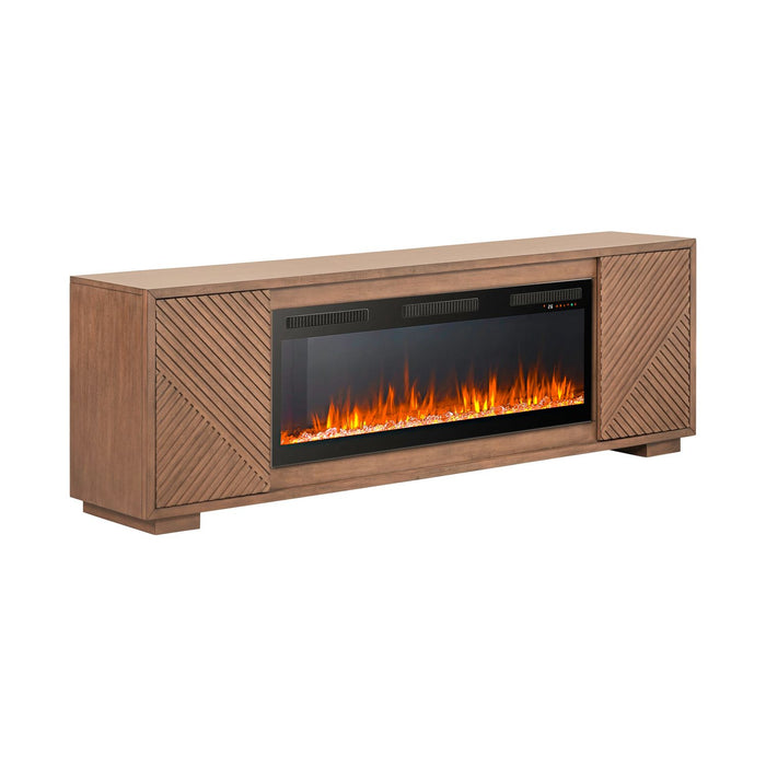 Fireplace TV Consoles 214 84 Inch Console w/ Fire FTS - Furniture 4 Less (Jacksonville, NC)