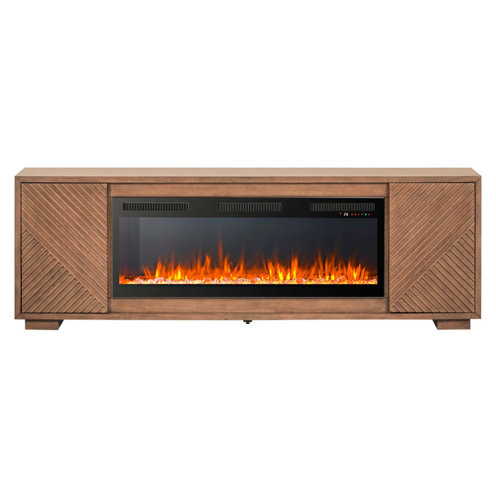 Fireplace TV Consoles 214 84 Inch Console w/ Fire FTS - Furniture 4 Less (Jacksonville, NC)