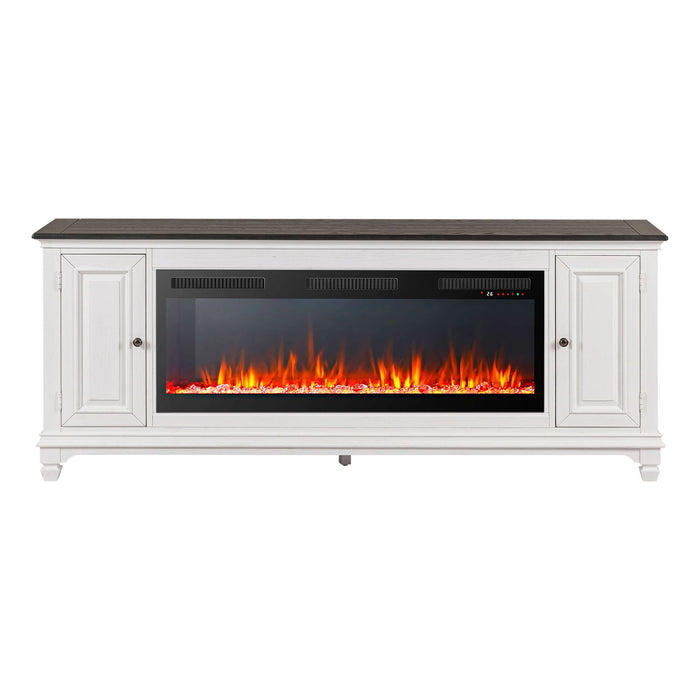 Fireplace TV Consoles 417 80 Inch Console w/ Fire FTS - Furniture 4 Less (Jacksonville, NC)