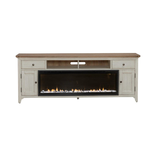 Liberty Furniture Fireplace 79 Inch TV Console in Multiple