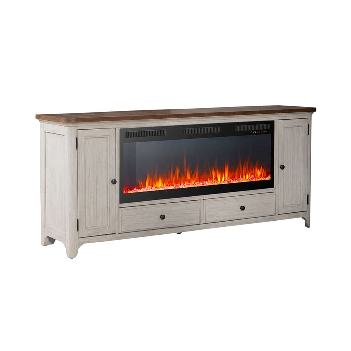 Fireplace TV Consoles 652 80 Inch Console w/ Fire FTS - Furniture 4 Less (Jacksonville, NC)