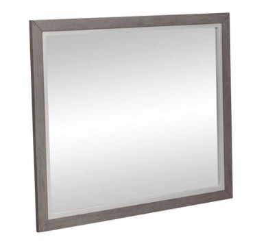 Liberty Furniture Palmetto Heights Landscape Mirror in Shell White and Driftwood image