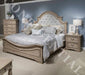 Liberty Furniture Magnolia Manor II King Upholstered Panel Bed in Weathered Bisque - Furniture 4 Less (Jacksonville, NC)