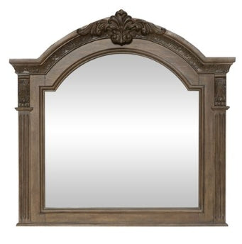 Liberty Furniture Carlisle Court Arched Mirror in Chestnut with Dusty Wax - Furniture 4 Less (Jacksonville, NC)