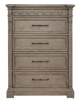 Liberty Furniture Town & Country 5 Drawer Chest in Dusty Taupe - Furniture 4 Less (Jacksonville, NC)
