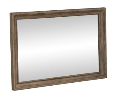 Liberty Furniture Town & Country Landscape Mirror in Dusty Taupe image