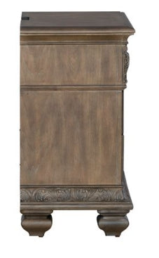 Liberty Furniture Carlisle Court 3 Drawer Nightstand with Charging Station in Chestnut with Dusty Wax - Furniture 4 Less (Jacksonville, NC)