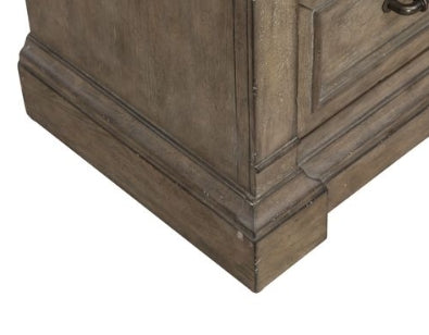 Liberty Furniture Town & Country 3 Drawer Nightstand w/ Charging Station in Dusty Taupe - Furniture 4 Less (Jacksonville, NC)