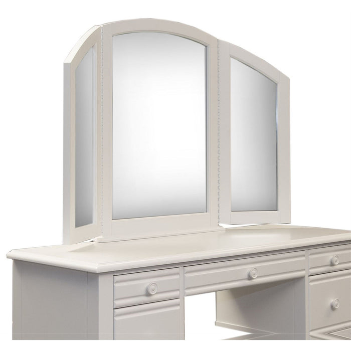Liberty Furniture Summer House Vanity Mirror in Oyster White - Furniture 4 Less (Jacksonville, NC)