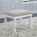 Liberty Furniture Summer House I Vanity Stool in Oyster White - Furniture 4 Less (Jacksonville, NC)