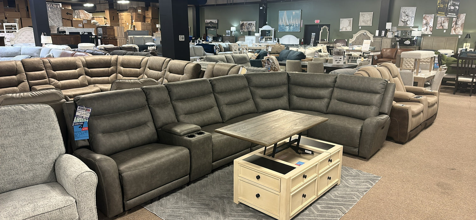 Brook Creek 6pc Power Sectional - Furniture 4 Less (Jacksonville, NC)