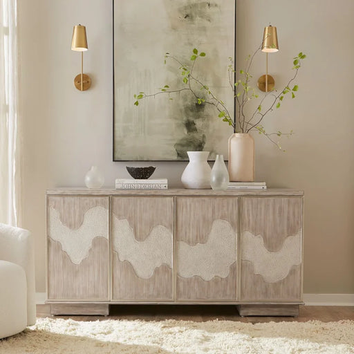 Transitional 4-Door Accent Cabinet with Soft Close Hinges Terrace Collection by Liberty Furniture Power Buy - Furniture 4 Less (Jacksonville, NC)